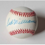 Ted Williams signed Official American League Baseball JSA Authenticated